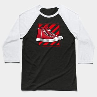 High Red Skate Sneaker Baseball T-Shirt